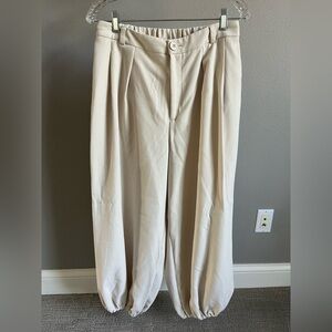 Anthropologie Cream Women's Trousers